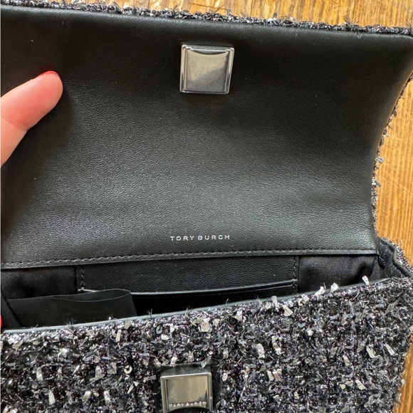 NWOT Tory Burch Tweed Mini Flap Kira Bag - Picture 5 of 6